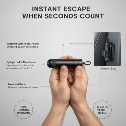 Safety Hammer | Emergency Car Escape Tool