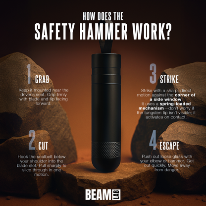 Safety Hammer | Emergency Car Escape Tool