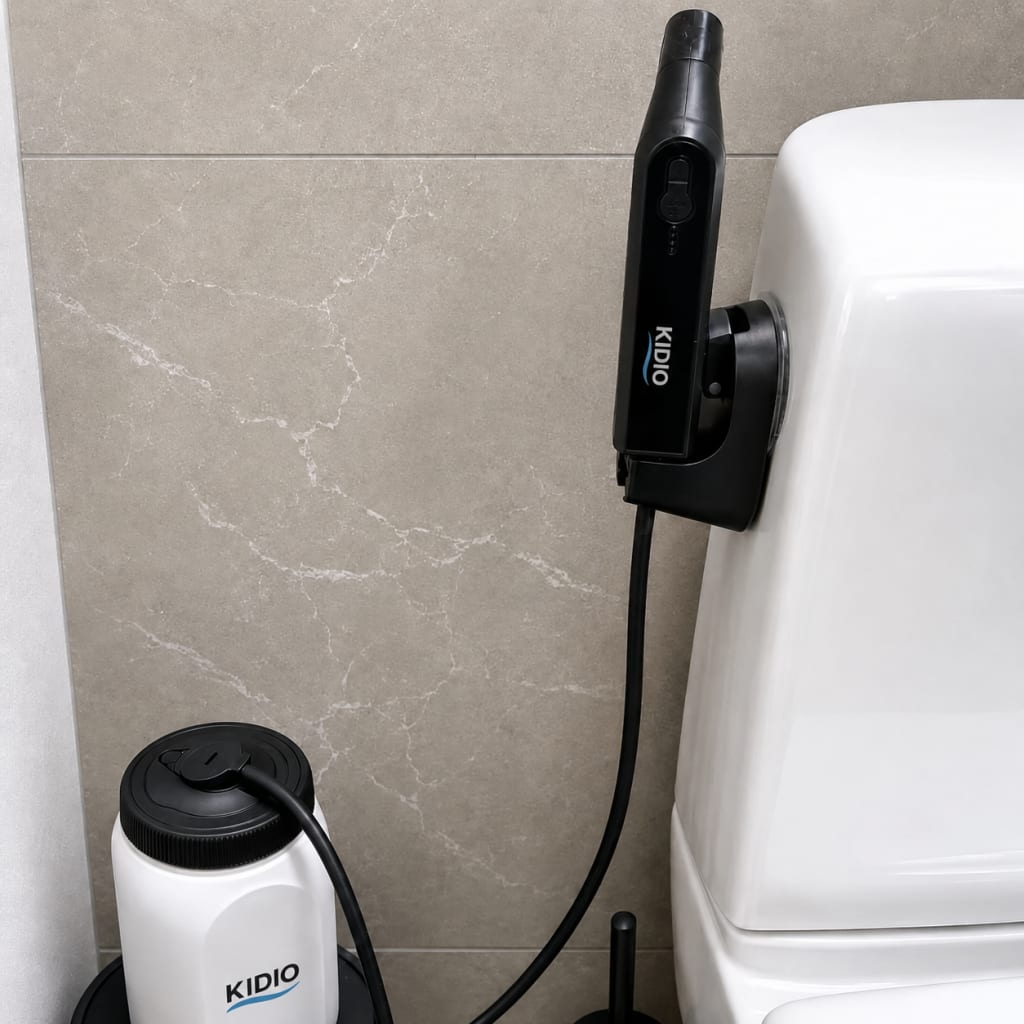 Kidio™ Portable Bidet – The Cleanest Bathroom Upgrade Without Plumbing